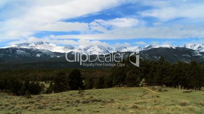 Time-lapse Clouds Over Rockies National Park