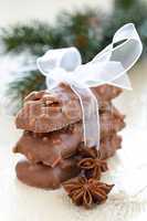 Printen / fresh christmas gingerbread with ribbon