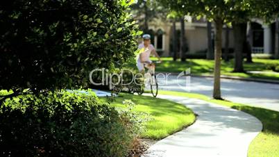 Senior Couple Keeping Fit by Cycling