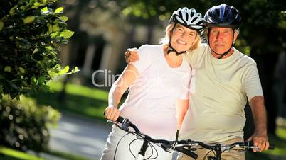 Portrait of Fit & Healthy Cycling Seniors