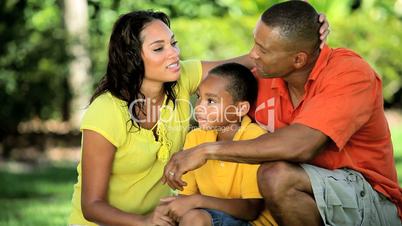 Portrait of Loving Ethnic Family Unit