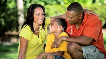 Portrait of Loving Ethnic Family Unit