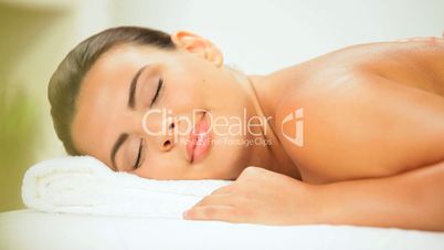 Luxury Health Spa Client Receiving Massage Therapy
