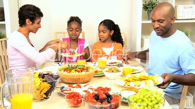 African American Family Healthy Eating