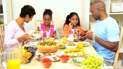 African American Family Healthy Eating