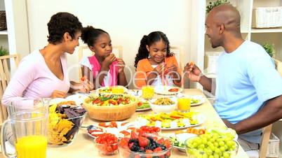 African American Family Healthy Eating