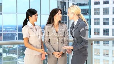 Multi Ethnic Business People Greeting Each Other