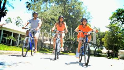 Healthy Lifestyle Cycling of Young Ethnic Family