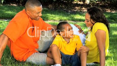 Healthy Ethnic Family Spending Time Outdoors