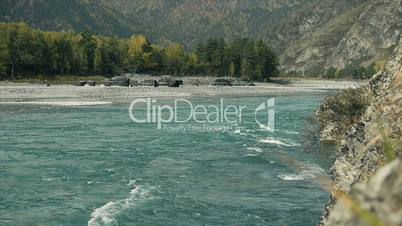Altai river clean.