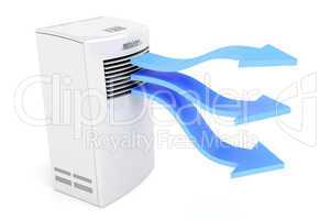 Air conditioner blowing cold air