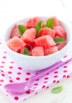 Melonensalat / watermelon salad