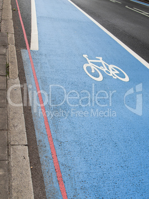 Bike lane sign