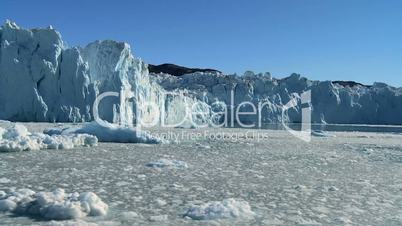 Ice Cliffs Formed by Ice Glaciers