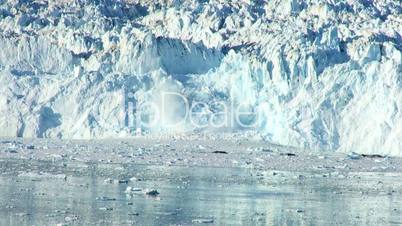 Spectacular Glacial Ice avalanche