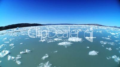 Frozen Sea Ice in Wide-Angle