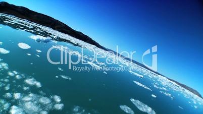 Frozen Sea Ice in Wide Angle
