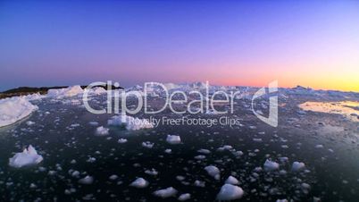 Arctic Sunset in Wide Angle