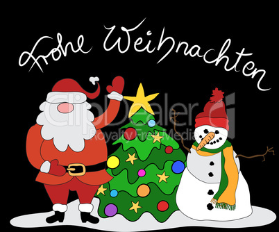 Frohe Weihnachten Karte