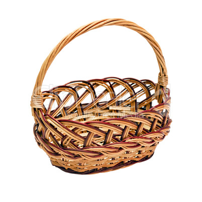 wickerwork basket with handle