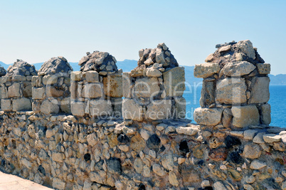 Fortification: Venetian castle (Koules), in Crete, Greece.