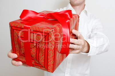 Presenting a gift