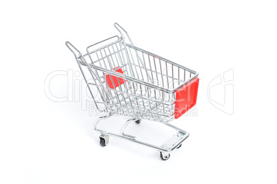 Miniature shopping trolley