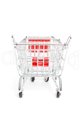 Miniature shopping trolley