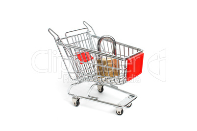 Miniature shopping trolley