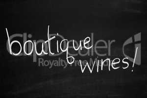 Botique wines
