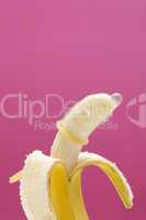 Banana wearing condom
