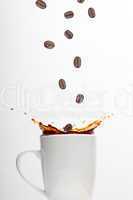 Coffee splashing