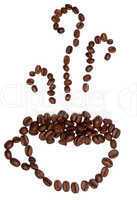 Coffee bean cup