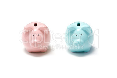 Male and female piggy bank