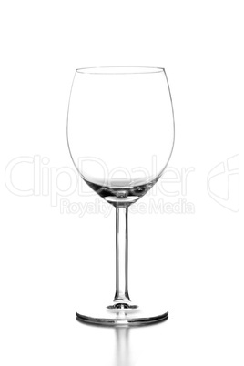 Empty wine glass