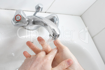 Washing hands