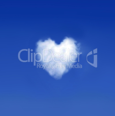 Heartshaped cloud