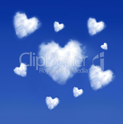 Heartshaped clouds