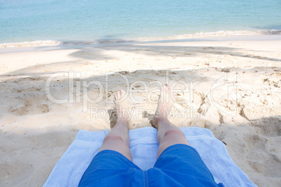 Legs on beach Legs on beach