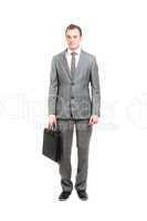 Business man with briefcase