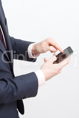 Typing on cell phone