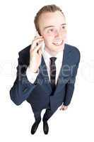 Business man talking in cell phone