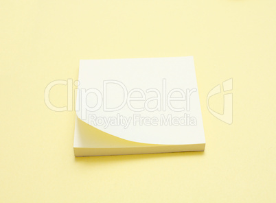 Yellow notepad