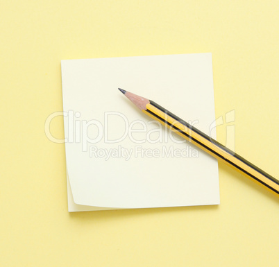 Pencil and note pad