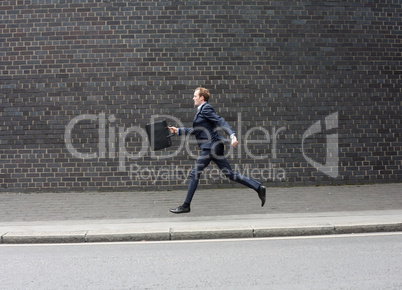 Business man running