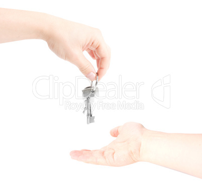 Handing out a key