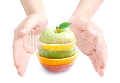 Delicious sliced fruit