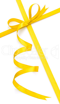 Yellow bow and ribbon