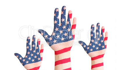 United states raished hands