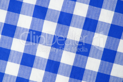Blue textile gingham background